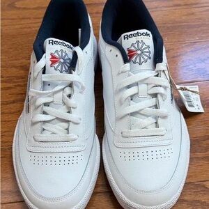 Reebok White and Black Men's Sneakers